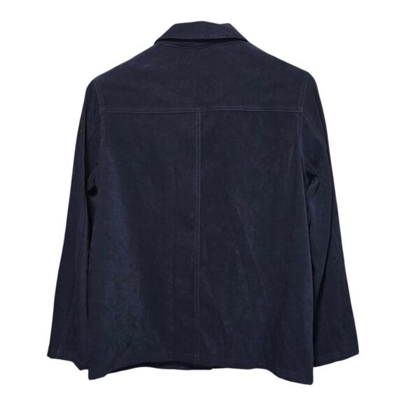 Susan Graver Embroidered Jacket Womens Small Blue Floral Boho Mature Capsule NWT - Picture 2 of 10